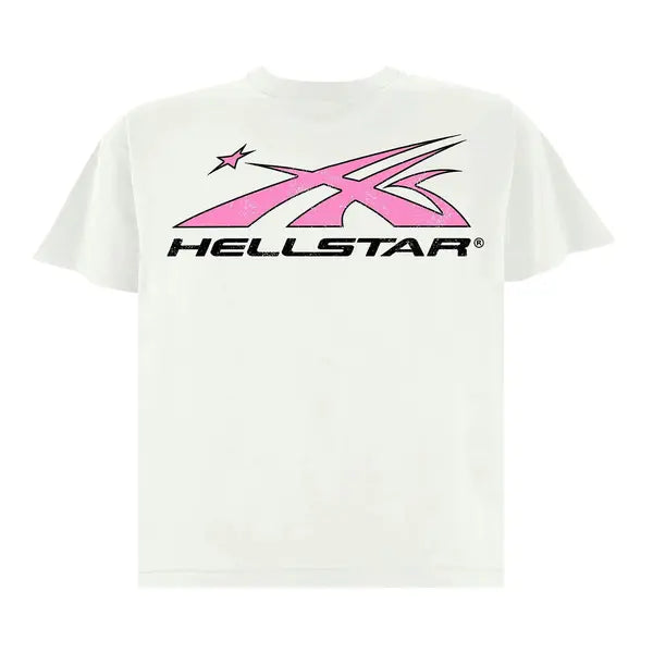 Hellstar Sport Logo T-Shirt 'White/Pink