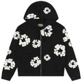 Denim Tears Rhinestone Cotton Wreath Zip Hoodie