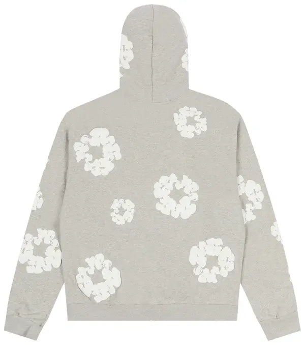 Denim Tears Rhinestone Cotton Wreath Zip Hoodie