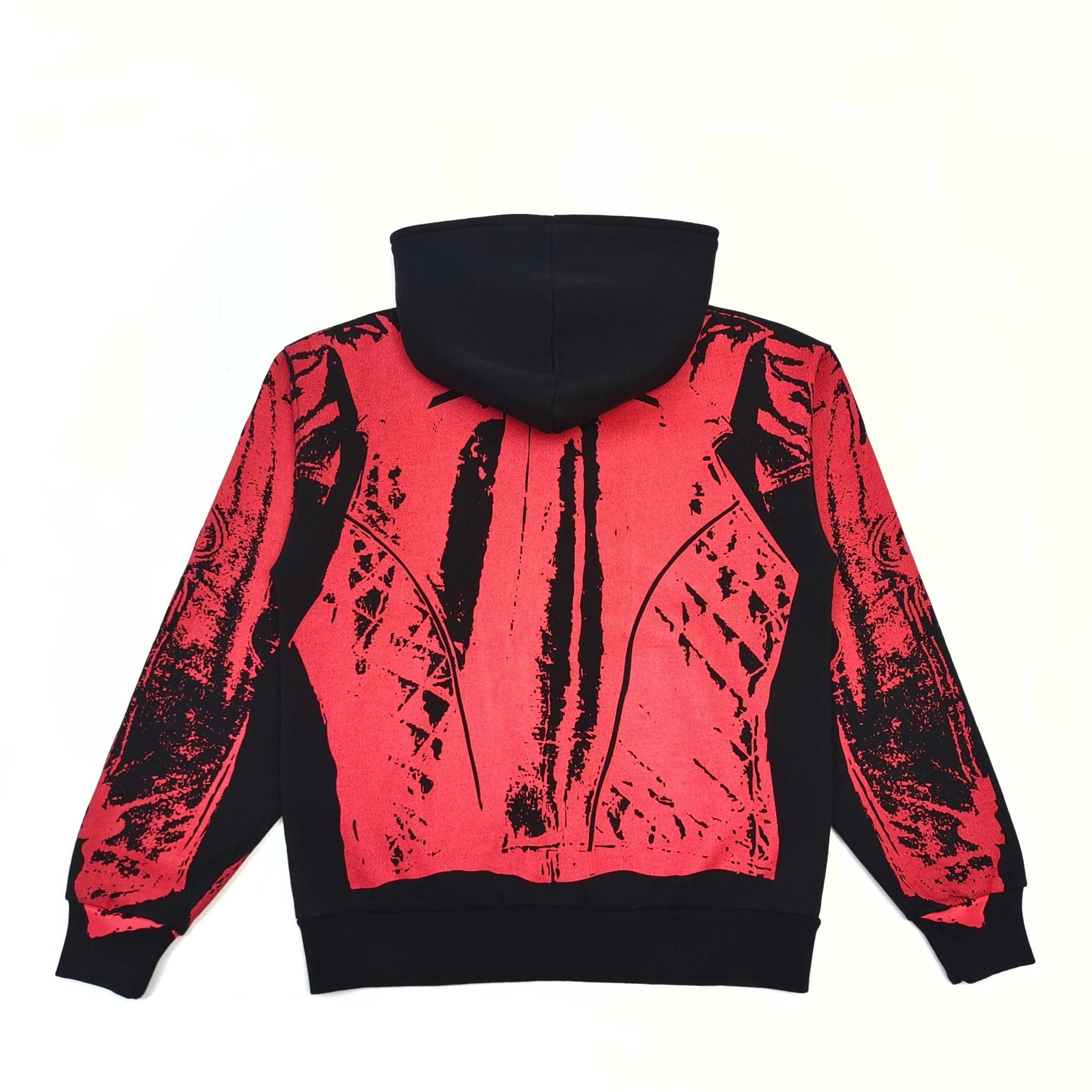 Sp5der JP5 Moto zipped hoodie