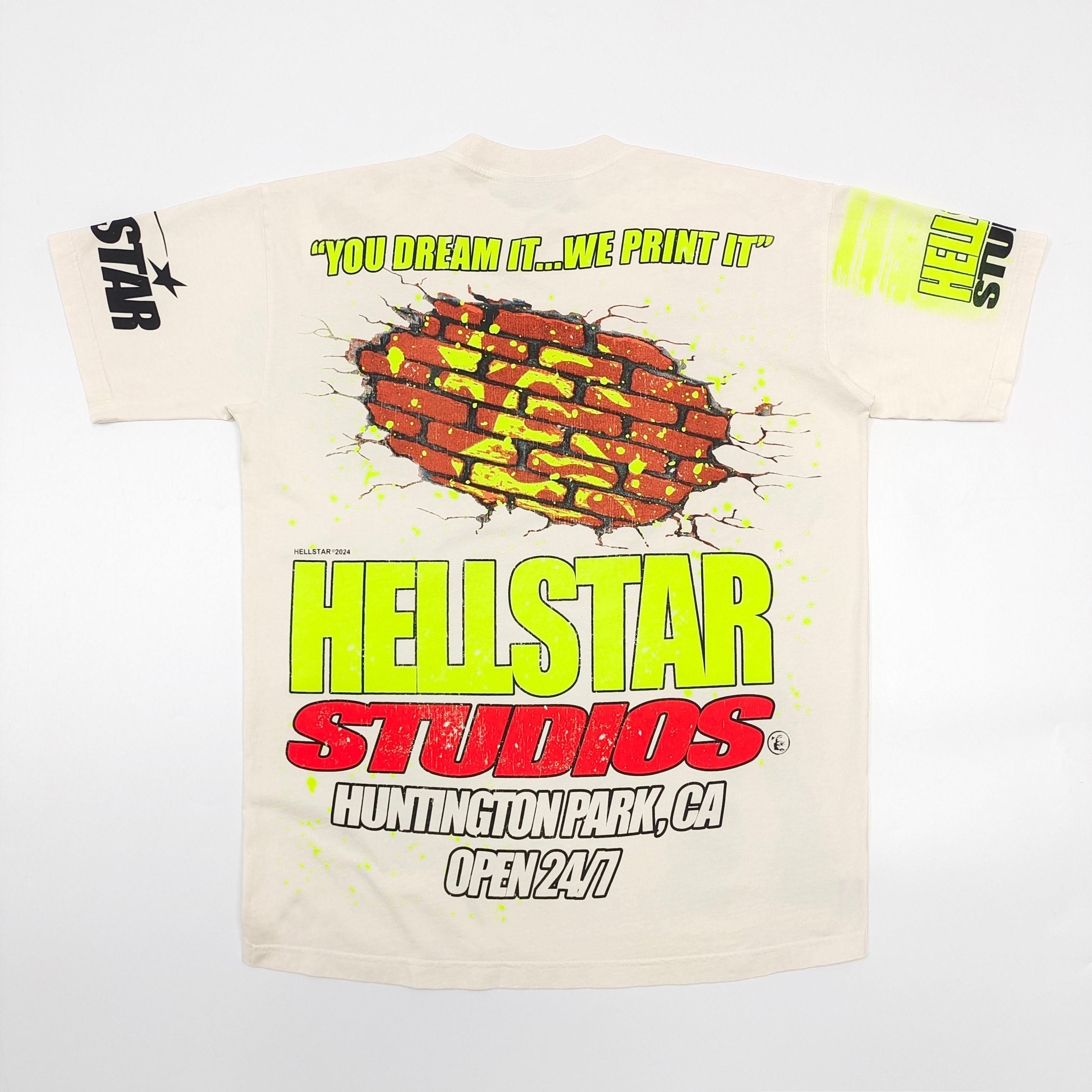 Hellstar Studios Brick Wall T-Shirt 'White'
