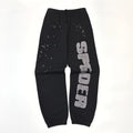 Sp5der Rhinestone Silk Sweatpant 'Black'