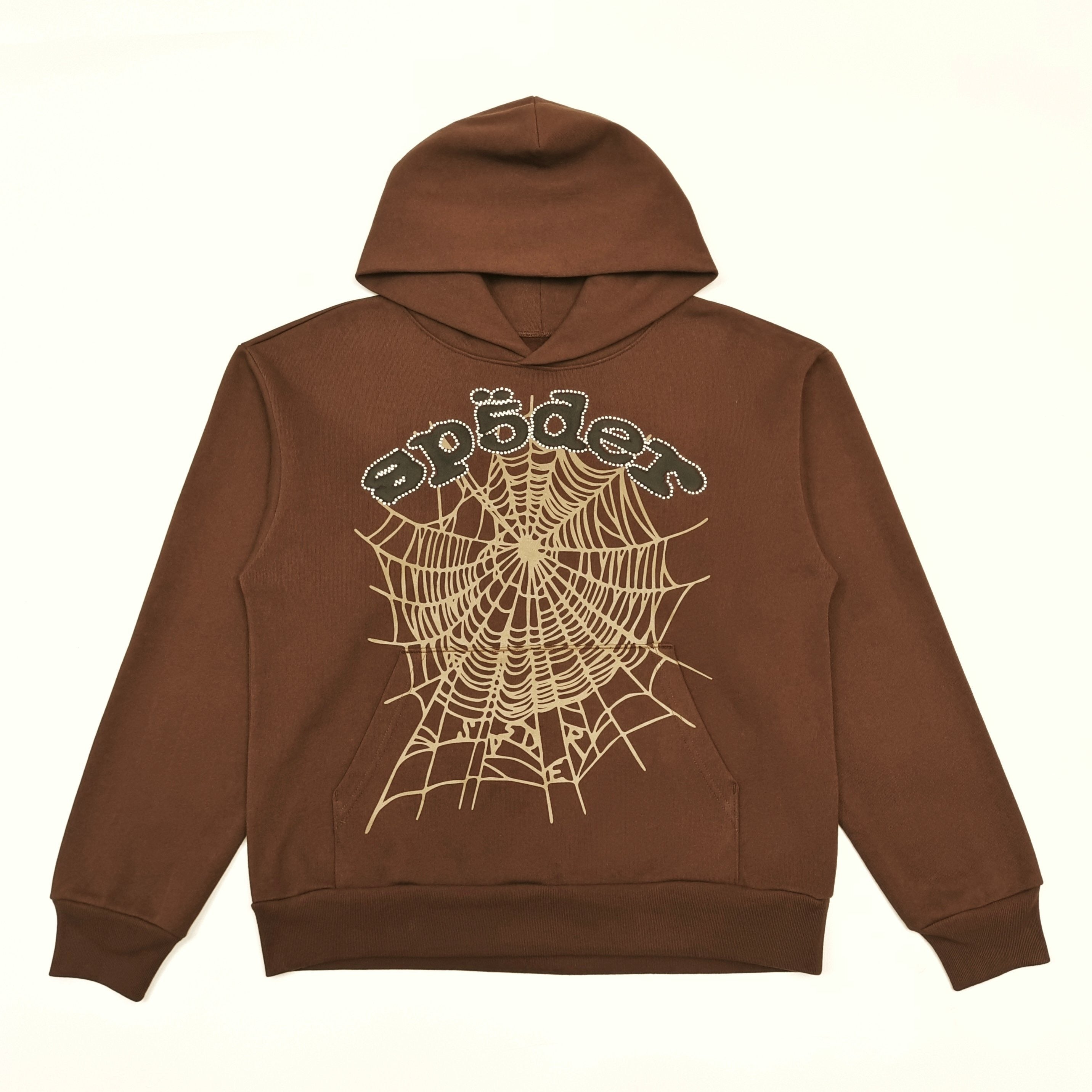 Sp5der OG Web Rhinestone Hoodie