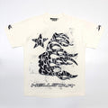 Hellstar Thorn Glitter T-Shirt 'Dirty White'