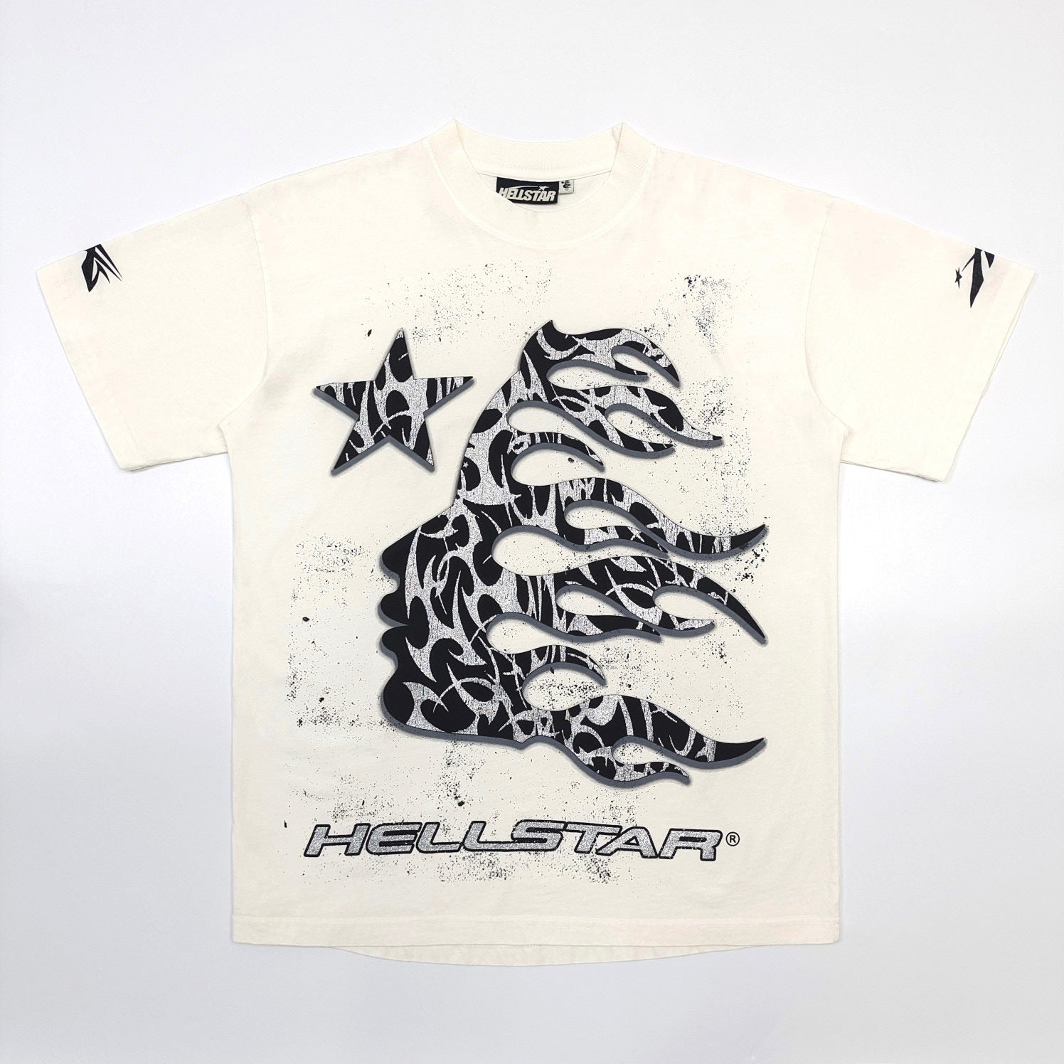 Hellstar Thorn Glitter T-Shirt 'Dirty White'