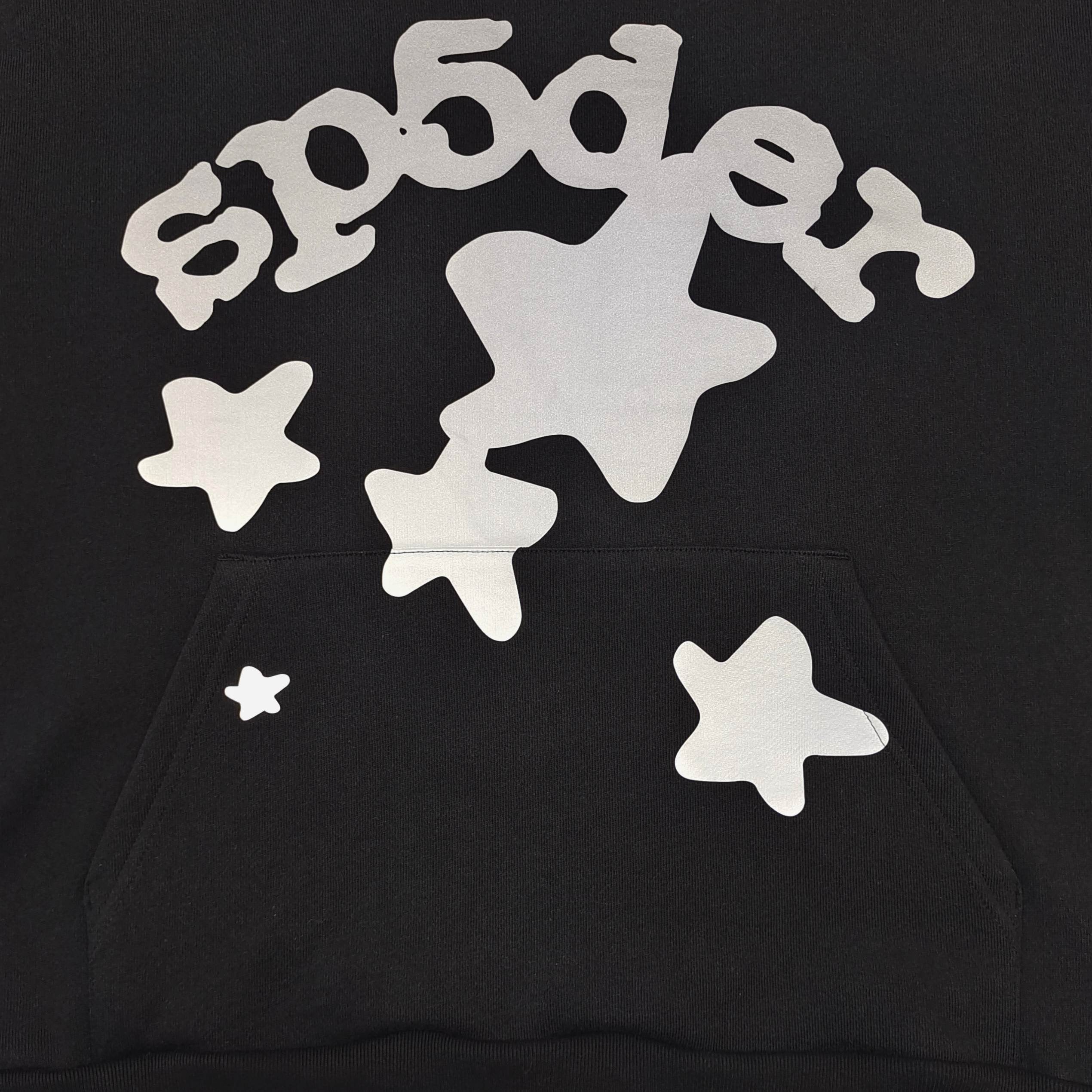 Sp5der Reflective Beluga Hoodie 'Black'