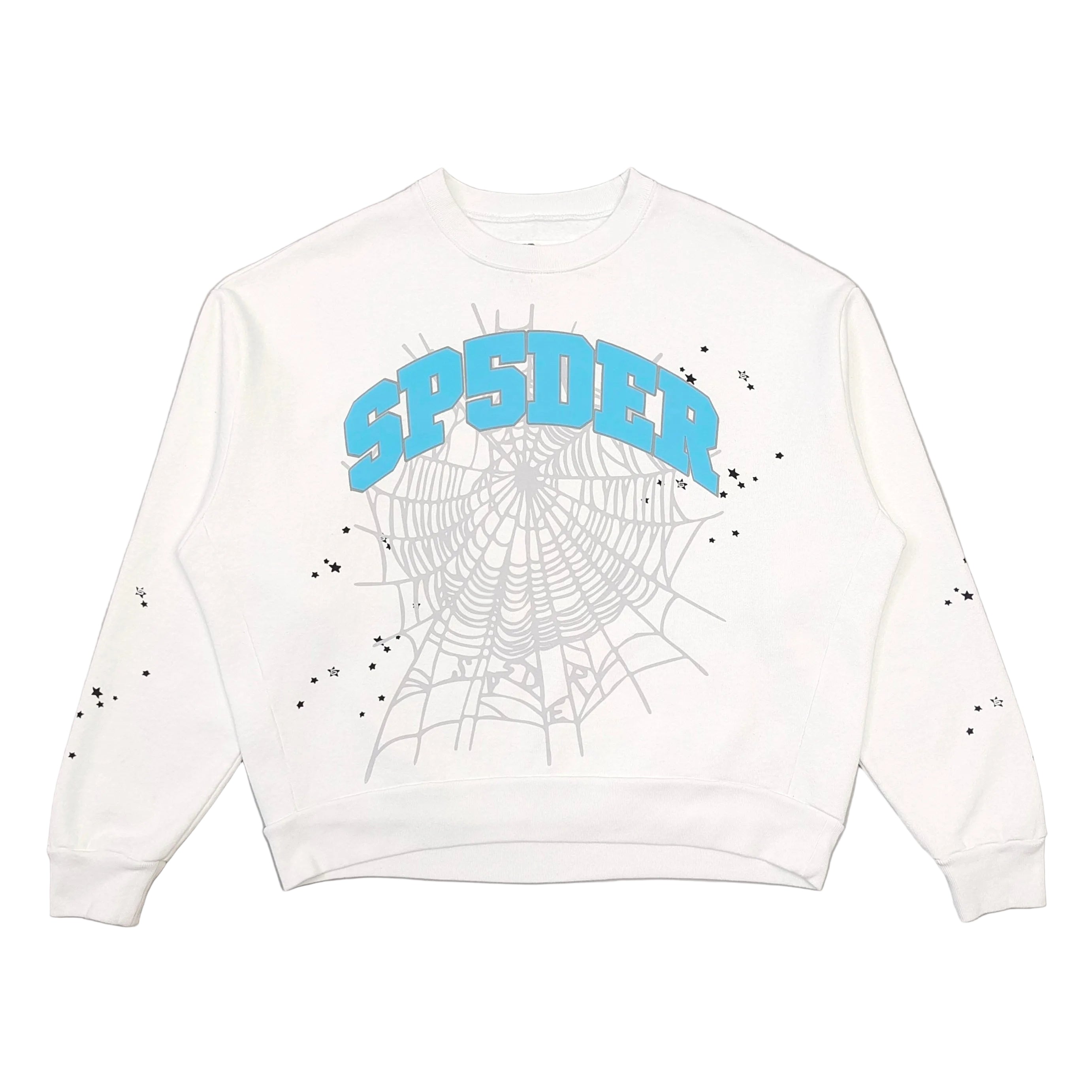 Sp5der Varsity Web Crewneck 'White'