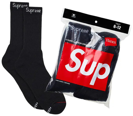 (UPCOMING) black supreme socks