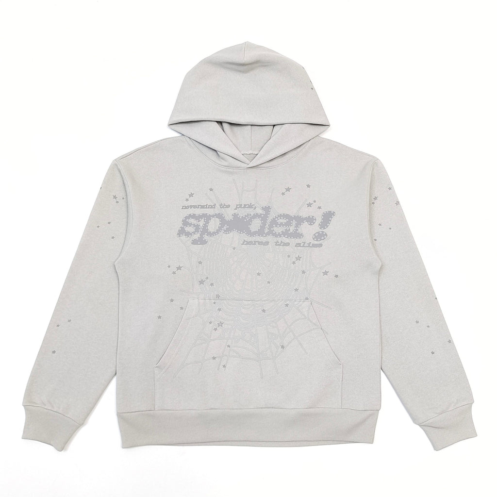 Sp5der Tonal Punk V2 Hoodie 'Sport Grey'