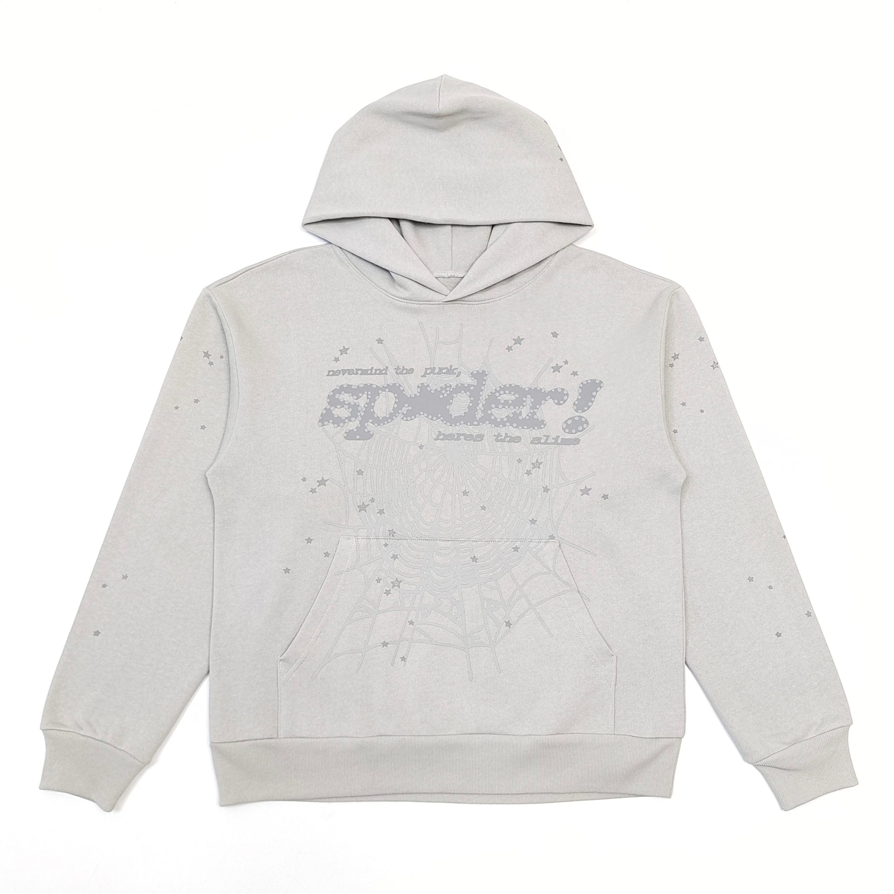 Sp5der Tonal Punk V2 Hoodie 'Sport Grey'