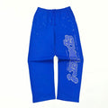 Sp5der Rhinestone Punk V2 Sweatpant 'Blue'