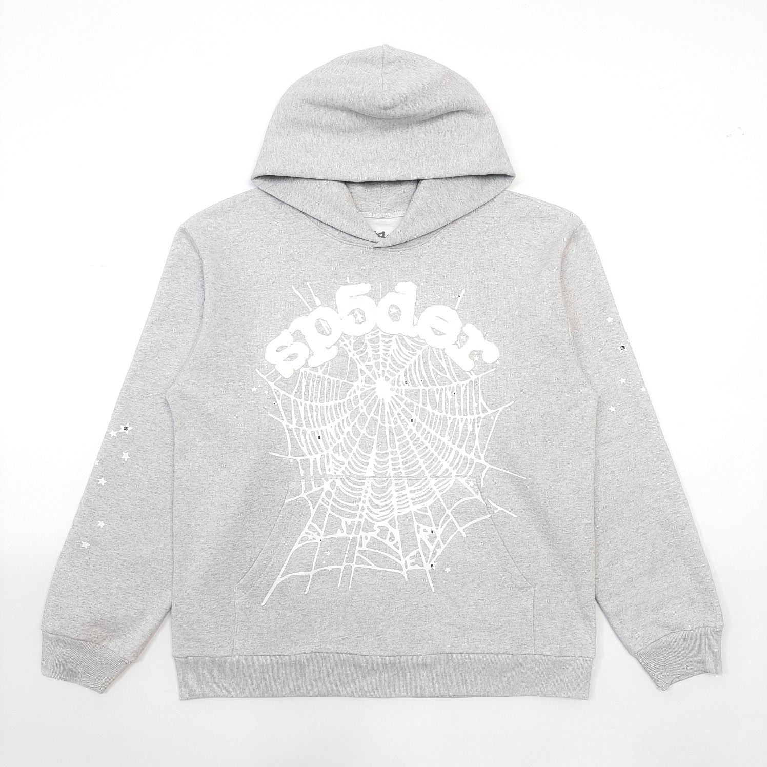 Sp5der OG Web Hoodie 'Heather Grey'