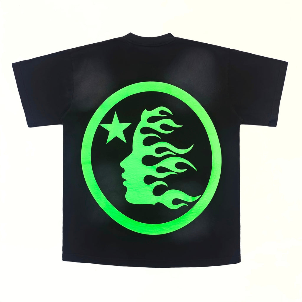 Hellstar Classic T-Shirt (Regular Print) 'Black/Green'