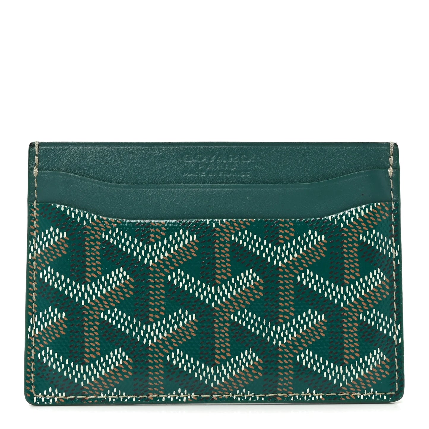 Green Goyard card holder