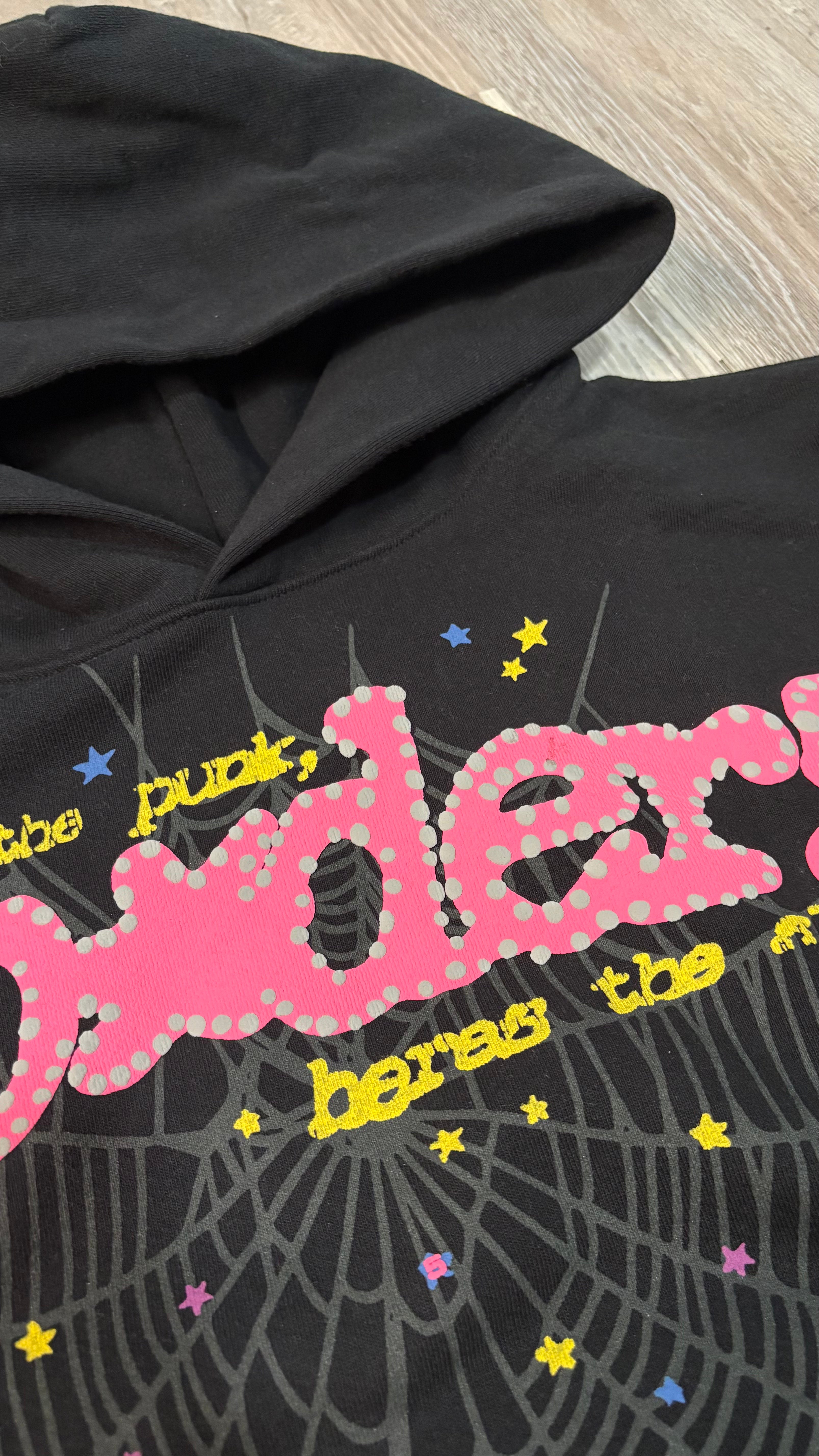 Sp5der P*nk V2 Hoodie 'Black'