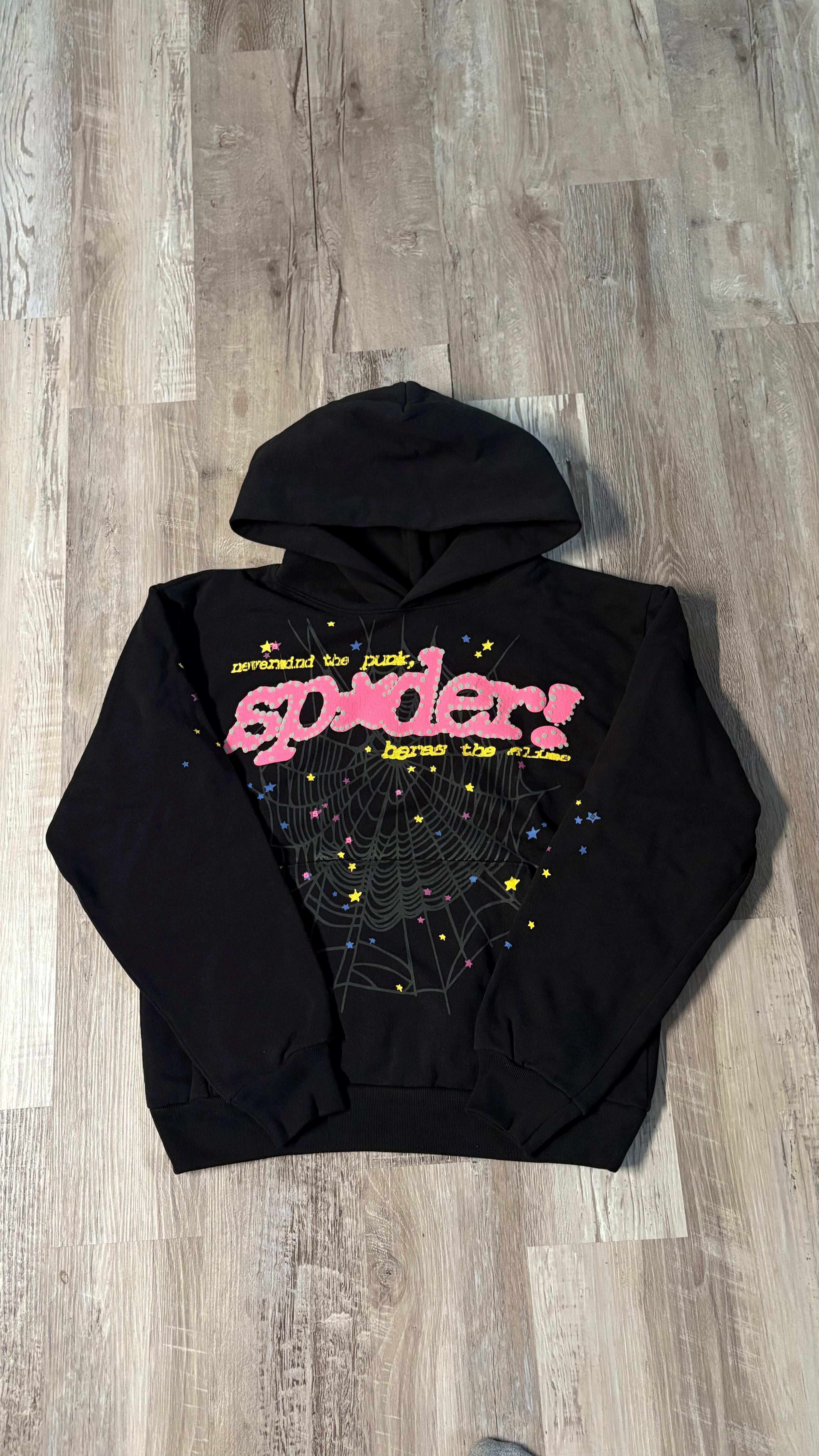 Sp5der P*nk V2 Hoodie 'Black'