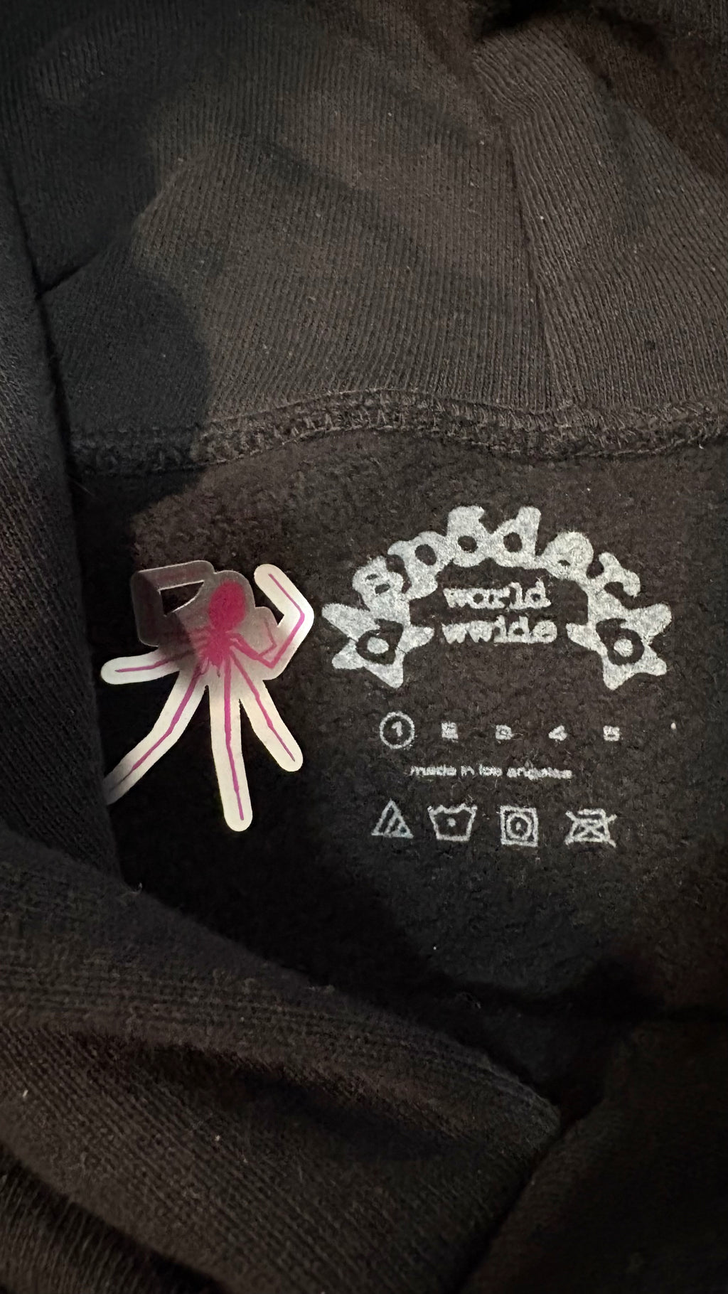 Sp5der P*nk V2 Hoodie 'Black'