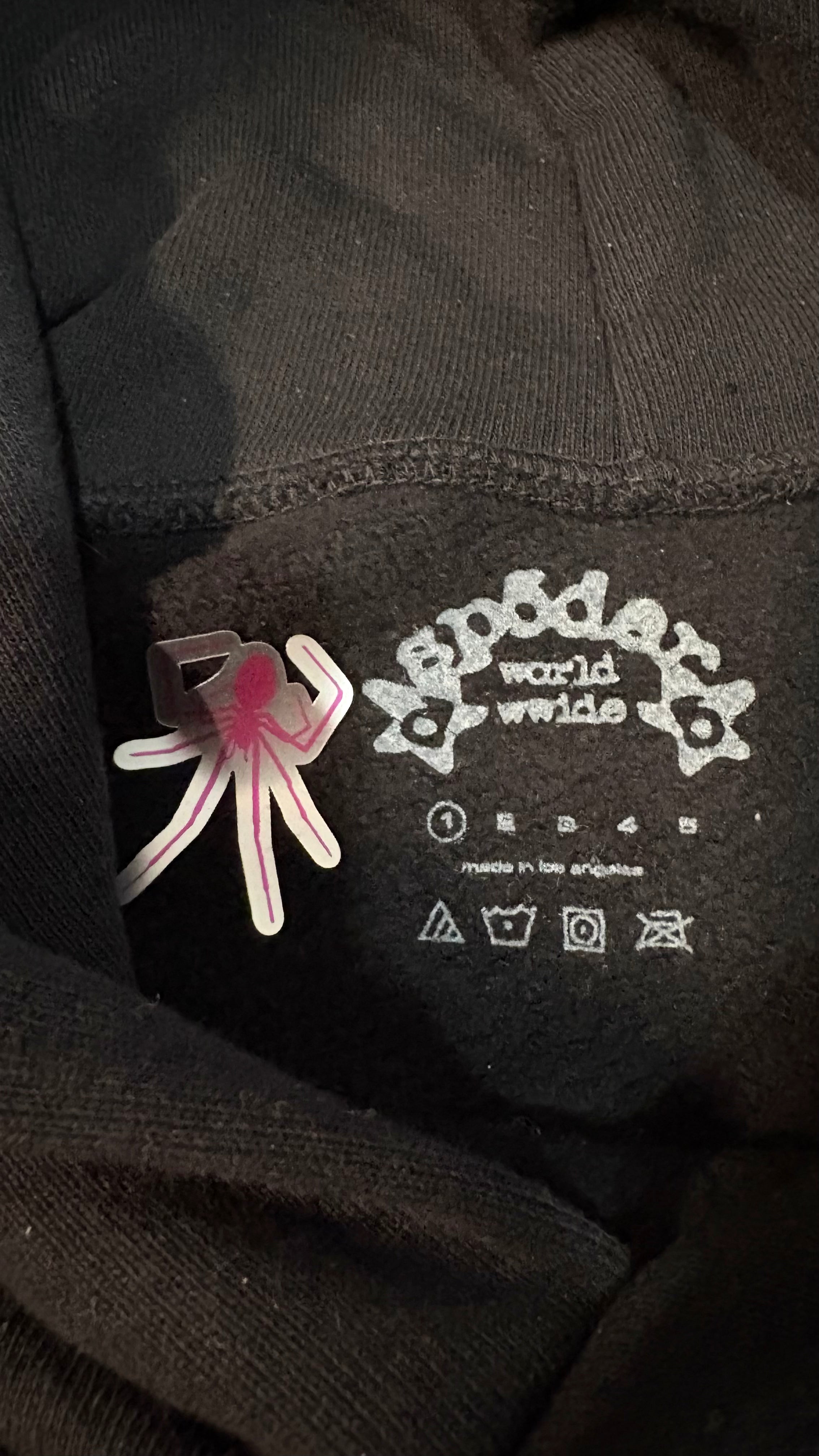 Sp5der P*nk V2 Hoodie 'Black'
