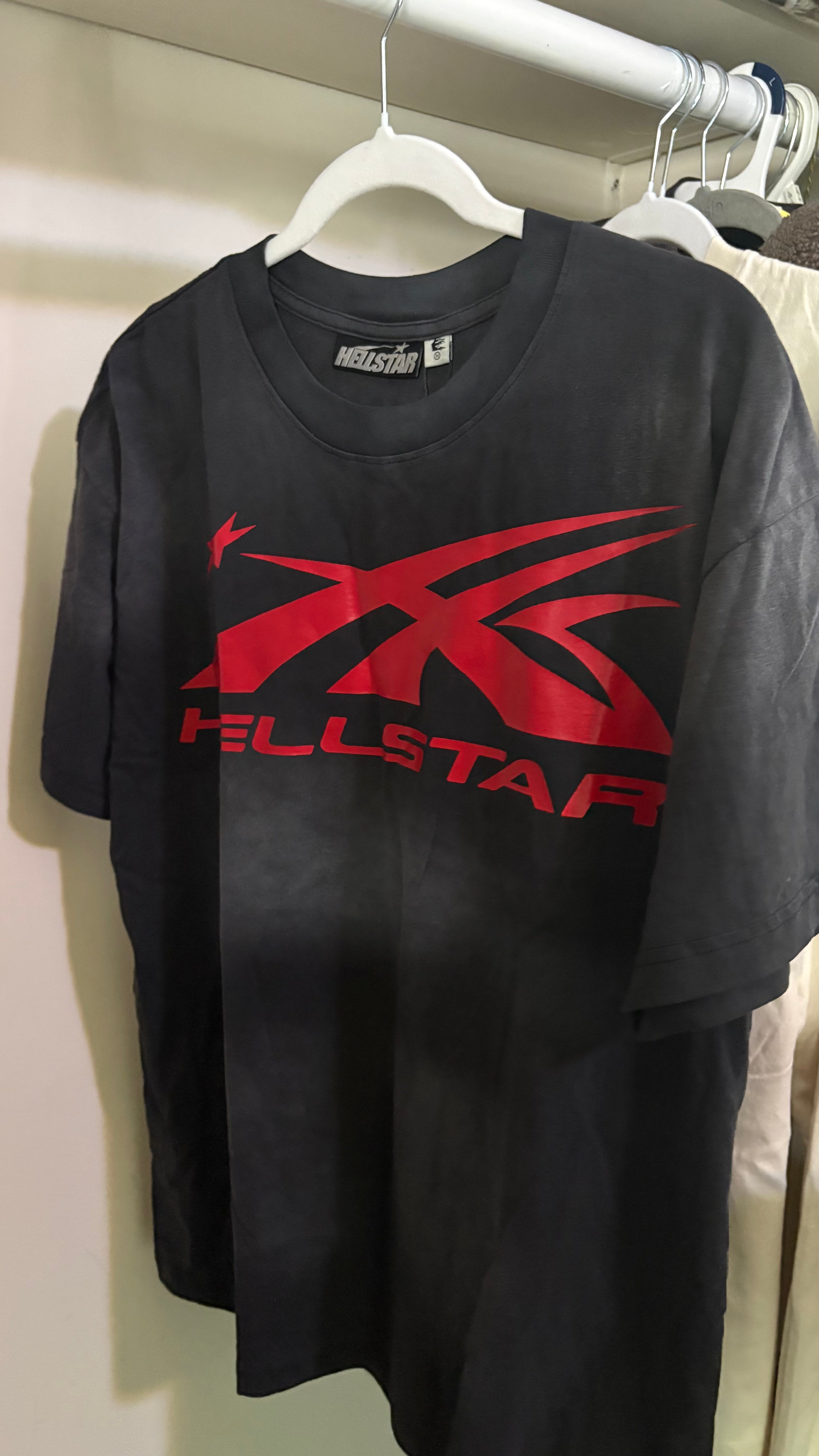 Hellstar Sports Core Gel Logo T-Shirt 'Black/Red'