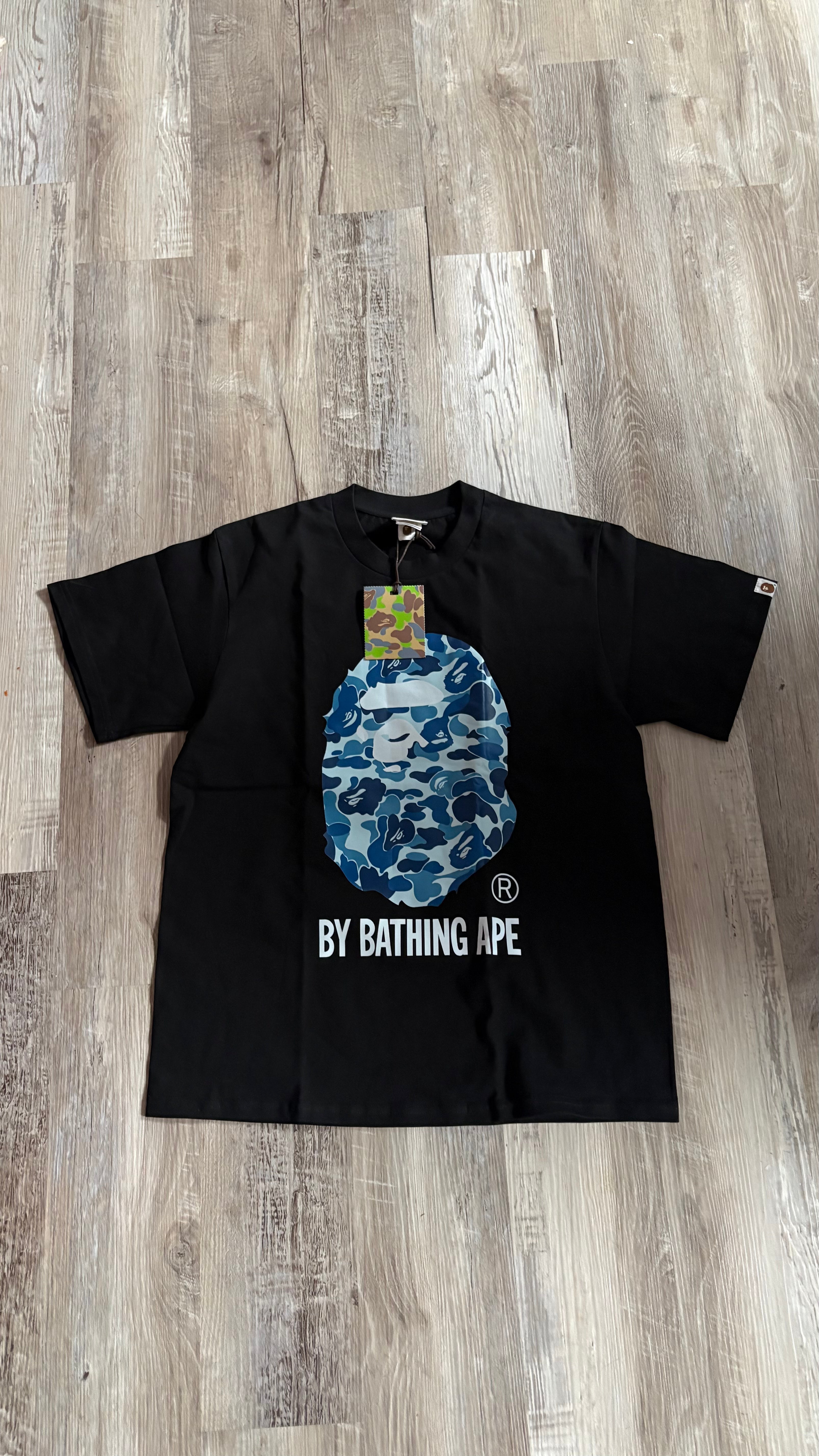 BAPE ABC Camo By Bathing Ape Tee 'Black/Blue'