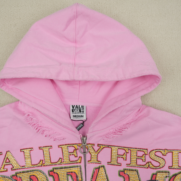 Vale Forever Dreams Zip Up Hoodie 'Pink'