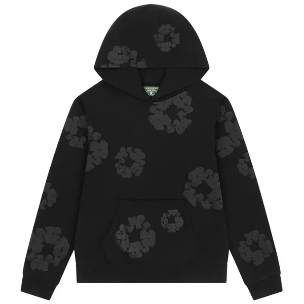 Denim Tears Mono Wreath Hoodie 'Black'