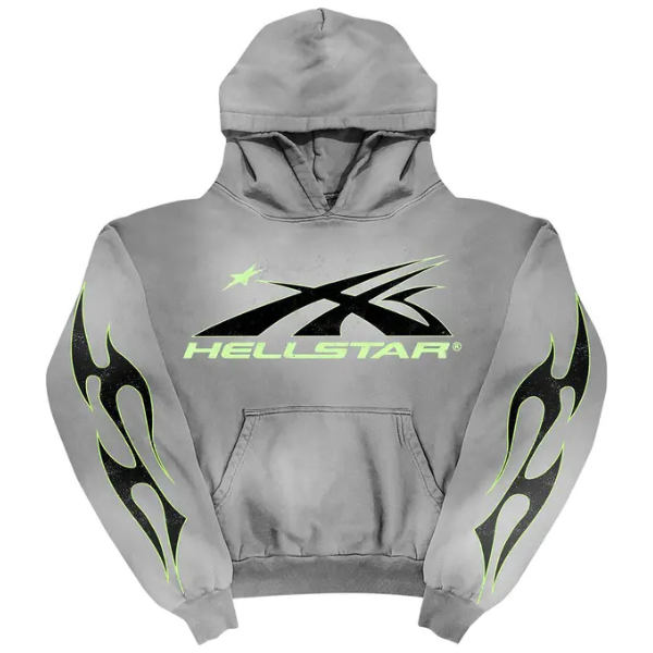 Hellstar Sports Core Logo Hoodie 'Grey'