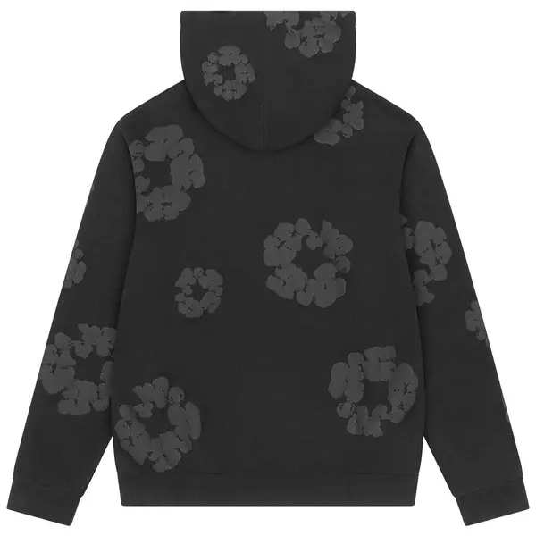 Denim Tears Mono Wreath Hoodie 'Black'