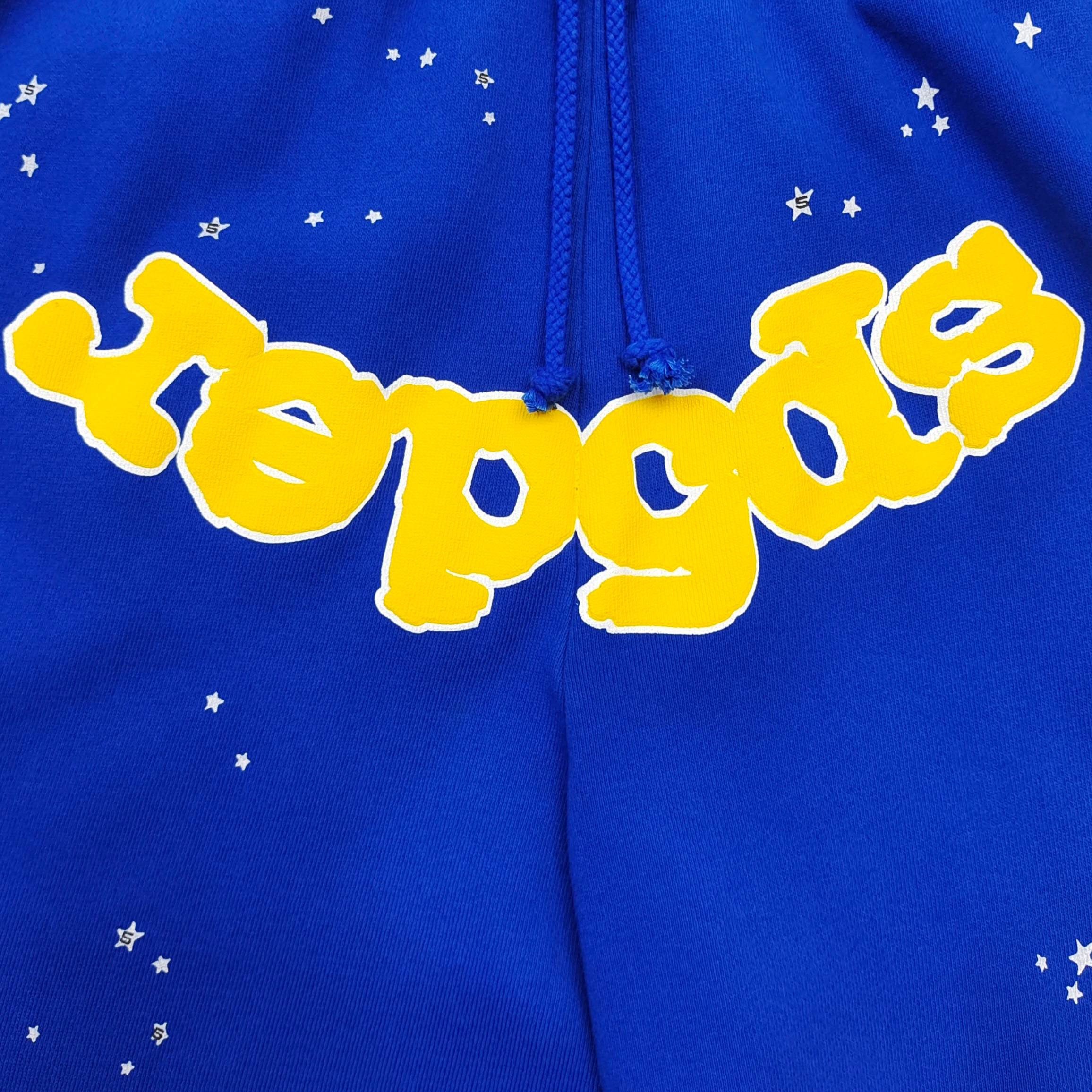 Sp5der Varsity Web Sweatshort 'Blue'
