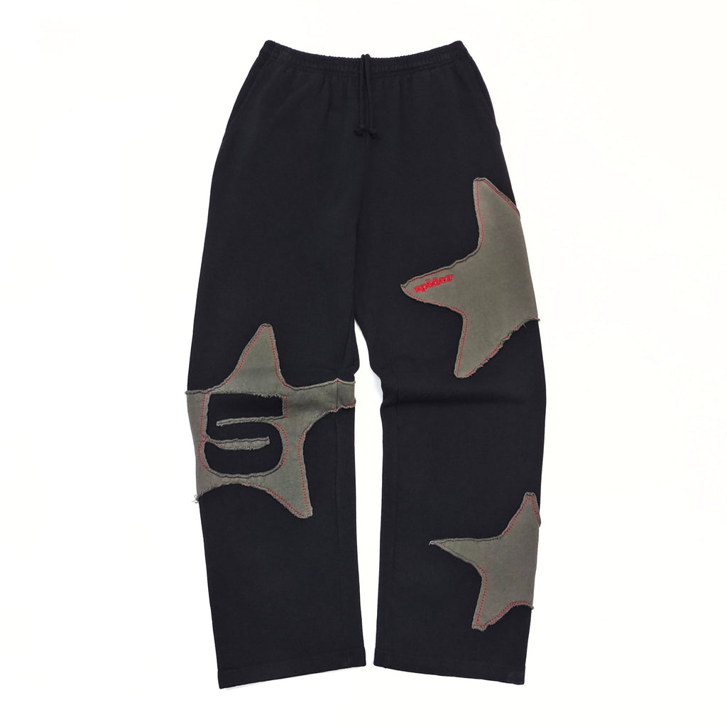Sp5der Big Star Wide Leg Sweatpant 'Black'