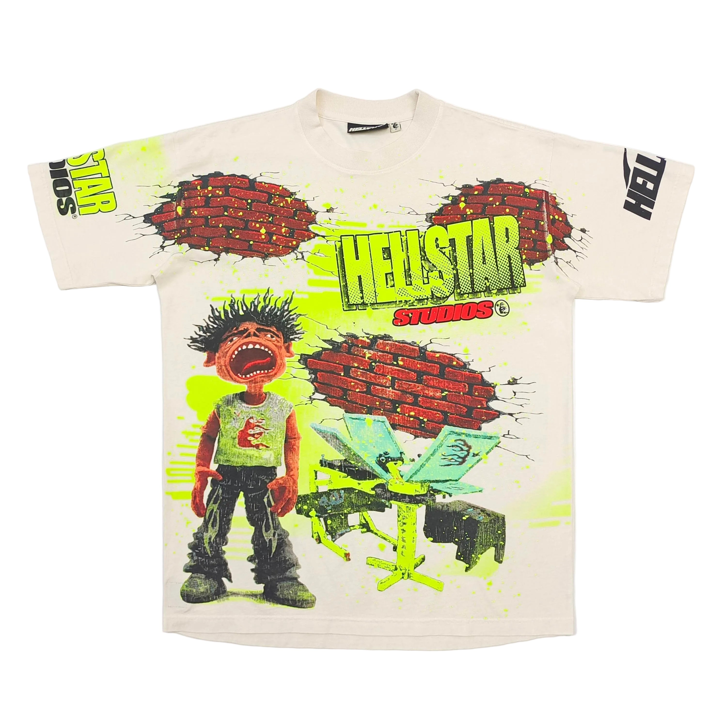 Hellstar Studios Brick Wall T-Shirt 'White'