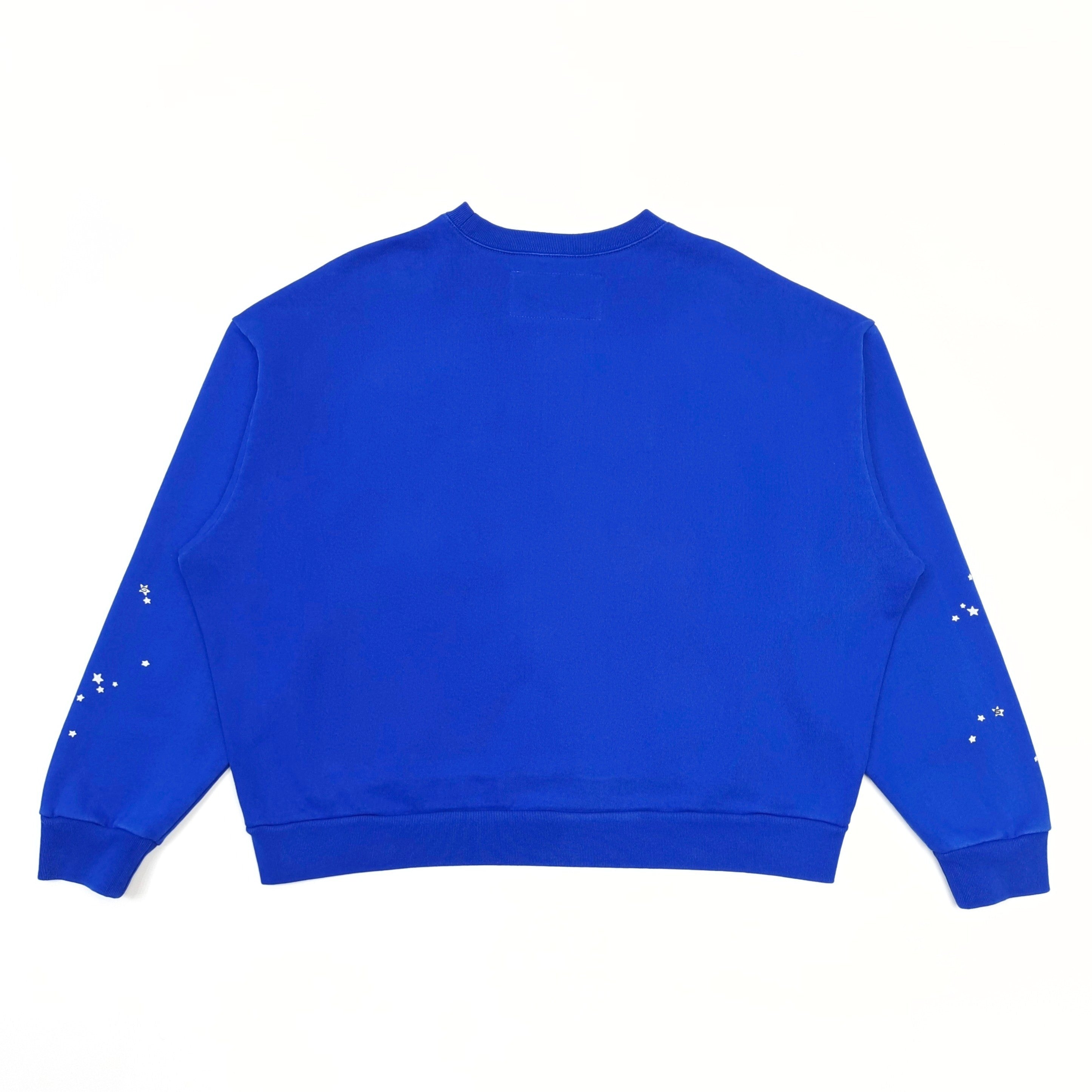 Sp5der Varsity Web Crewneck 'Blue'