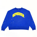 Sp5der Varsity Web Crewneck 'Blue'