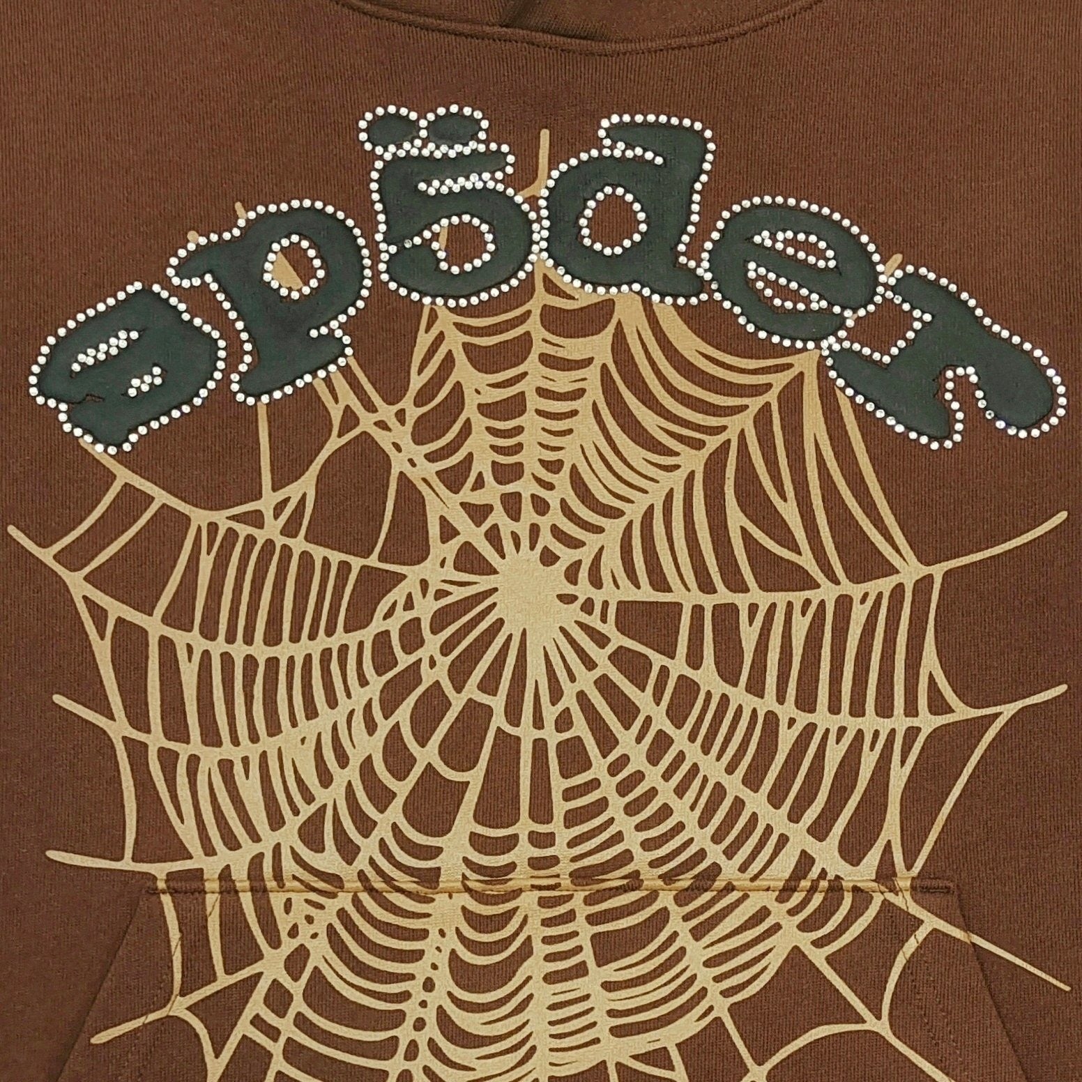 Sp5der OG Web Rhinestone Hoodie