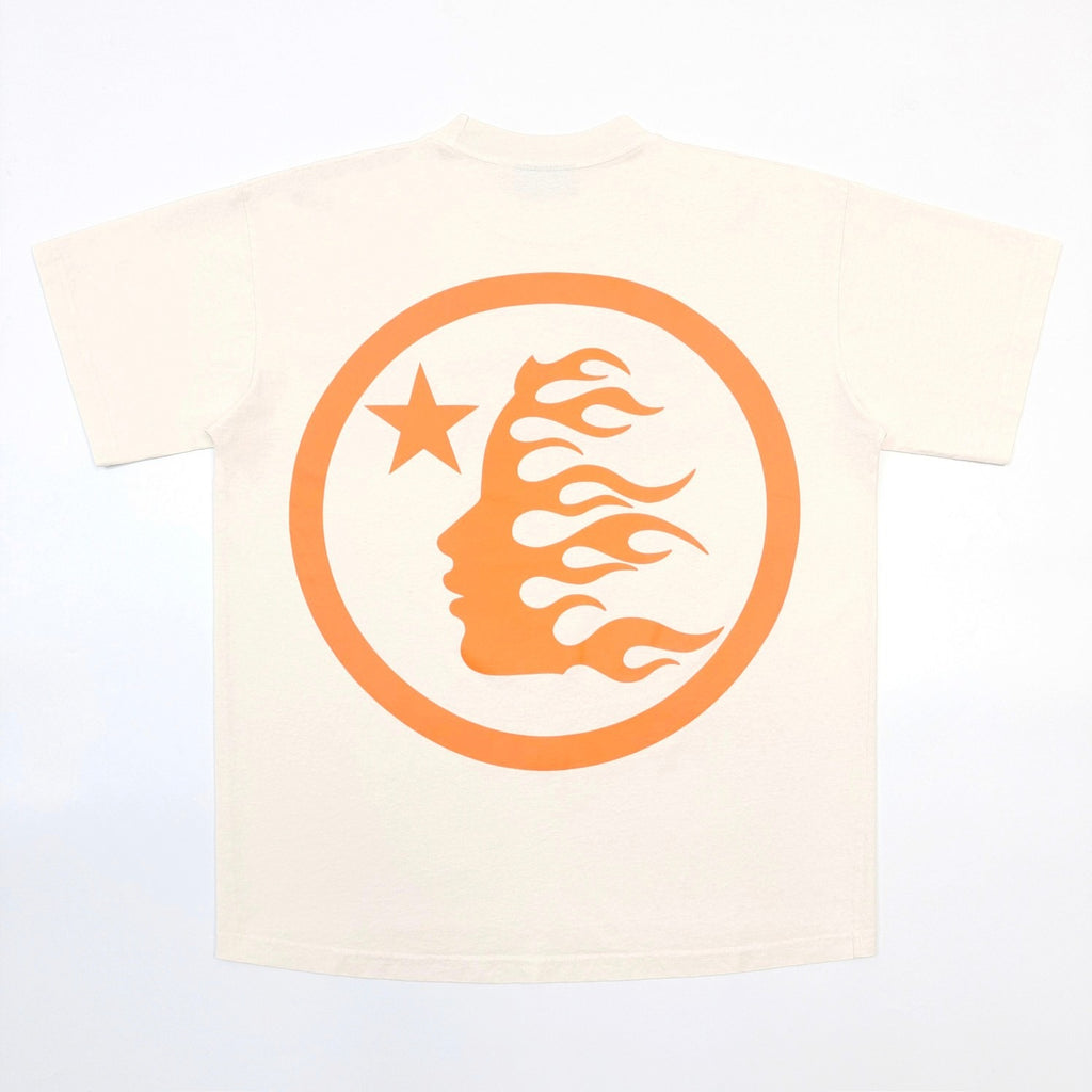 Hellstar Classic T-Shirt (Gel Print) 'White/Orange'