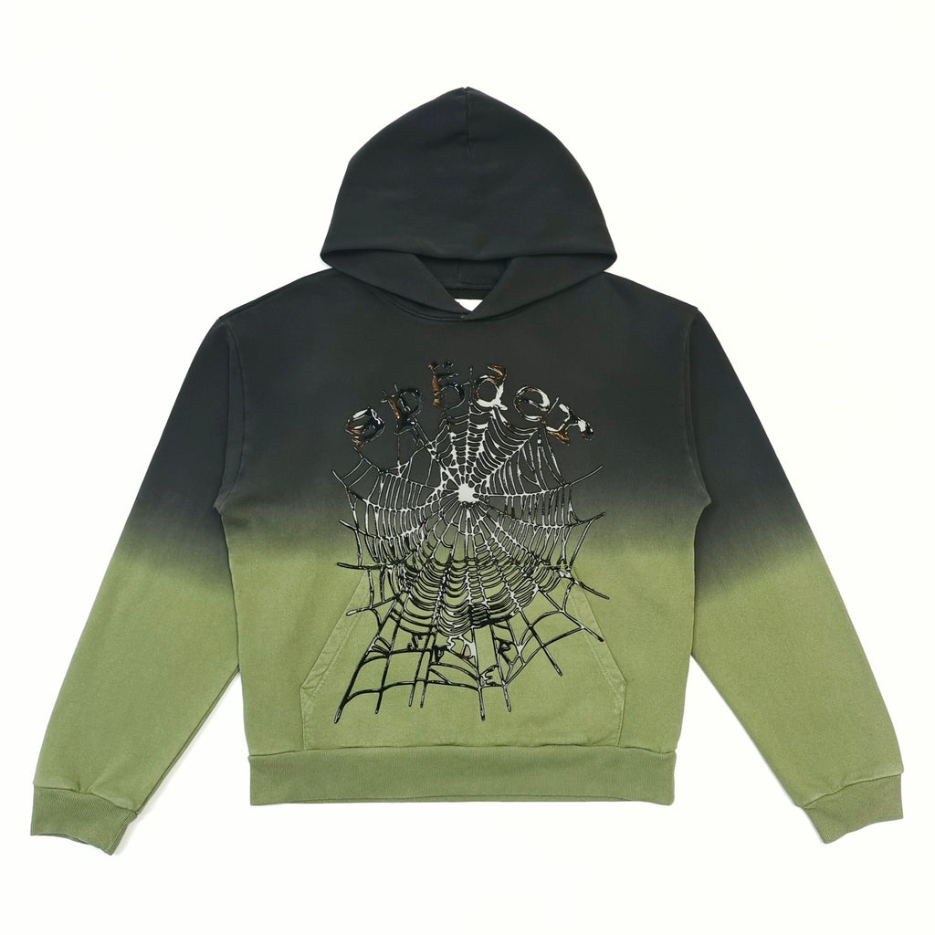 Sp5der OG Web Ombre Hoodie 'Black'