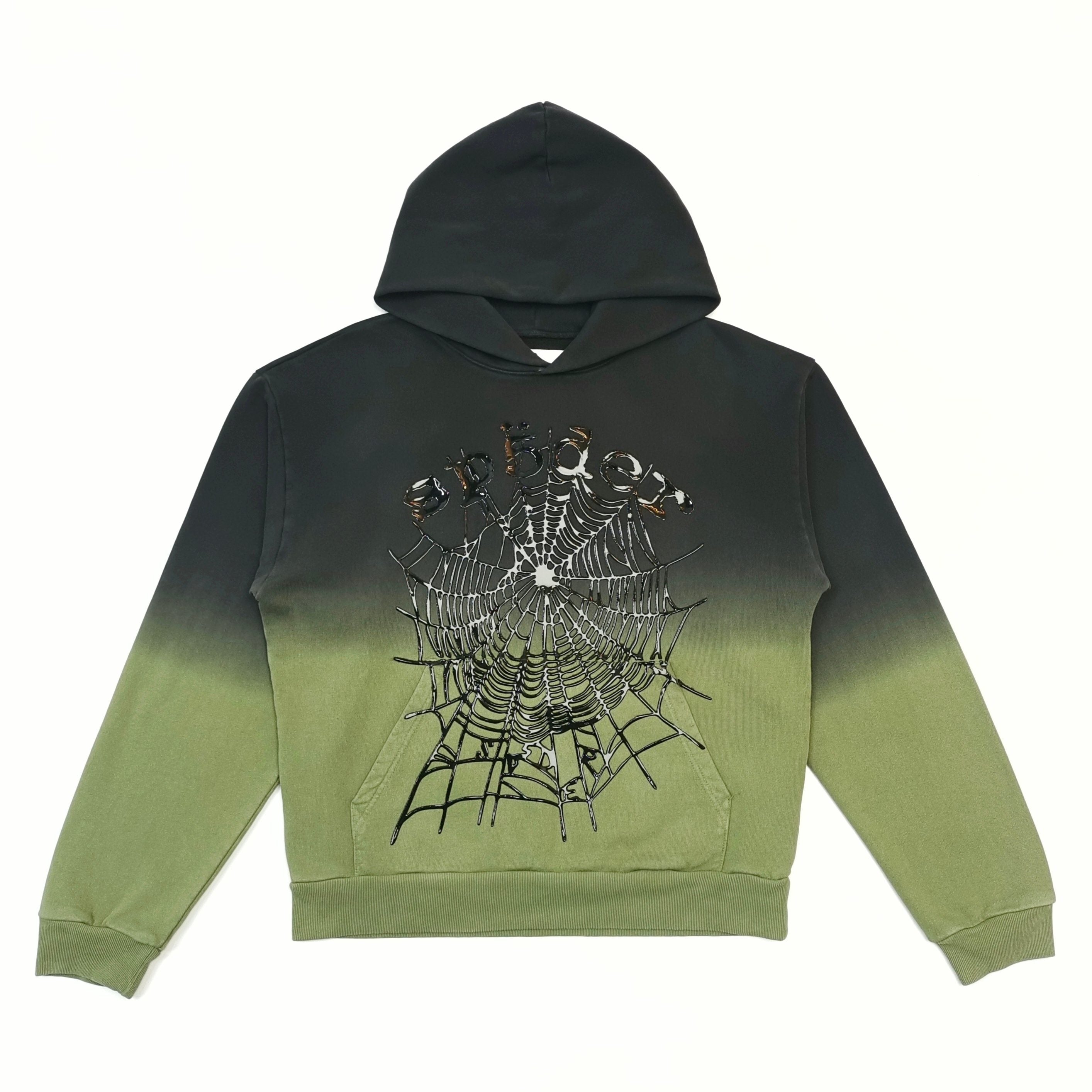 Sp5der OG Web Ombre Hoodie 'Black'