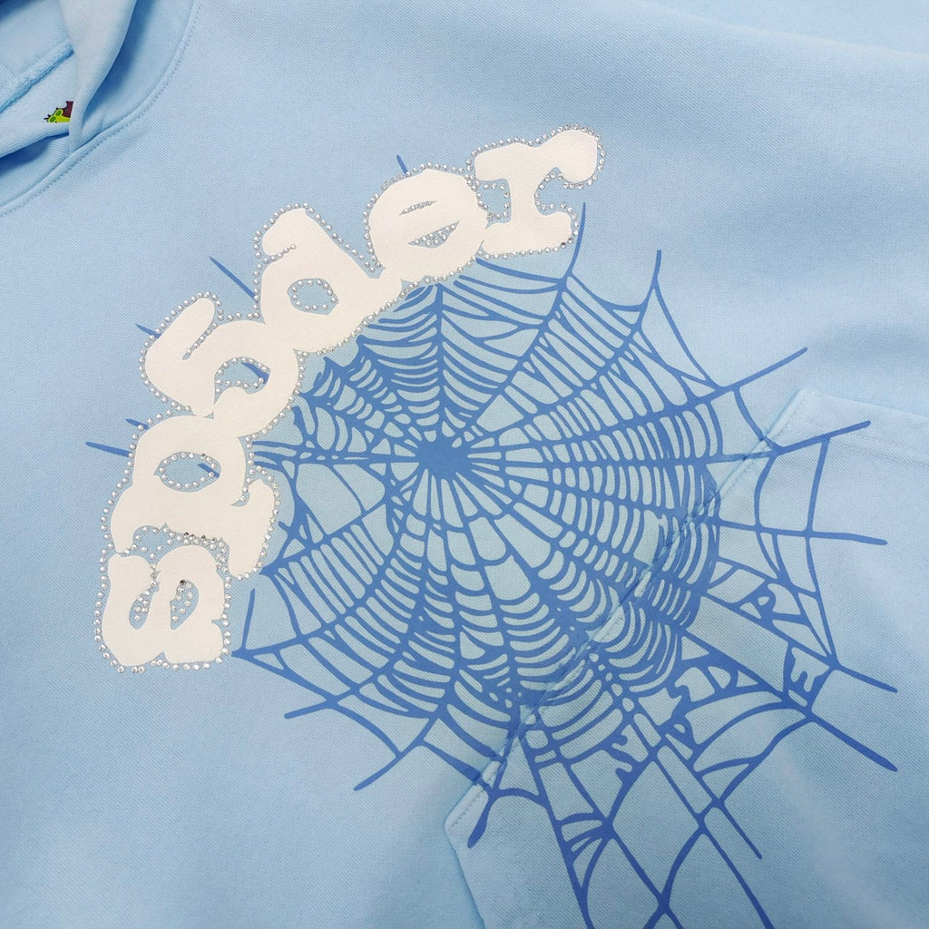 Sp5der Web Hoodie 'Sky Blue'