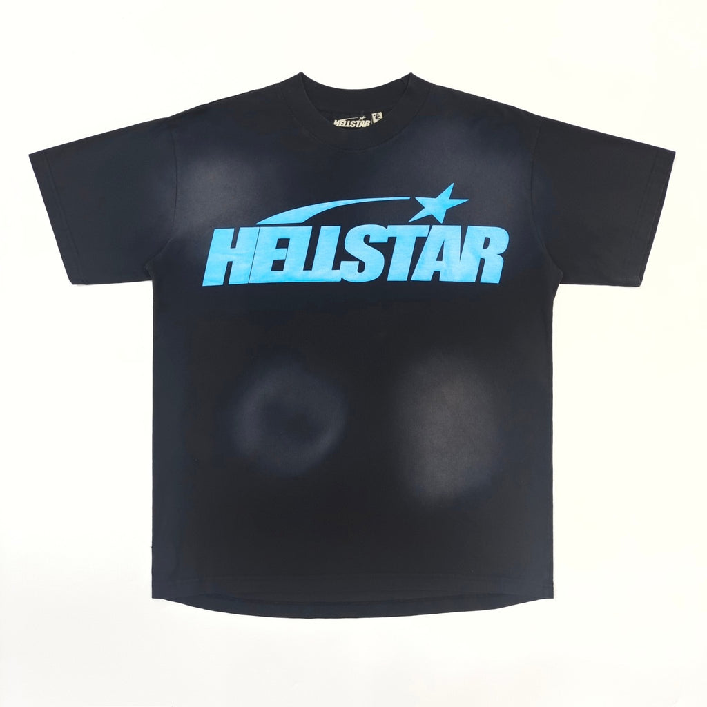 Hellstar Classic T-Shirt (Gel Print) 'Black/Blue'