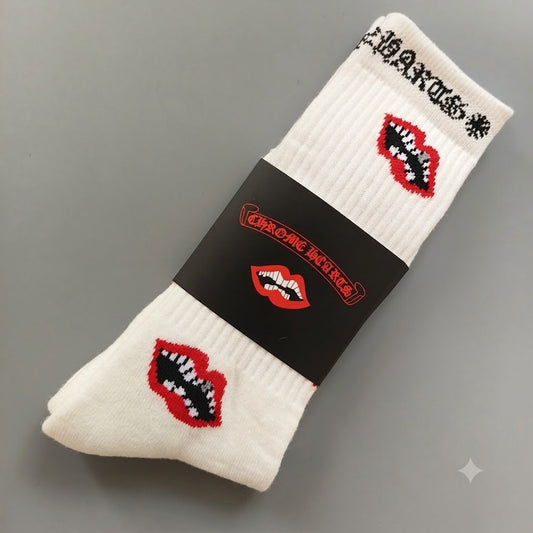 (UPCOMING) chrome socks white