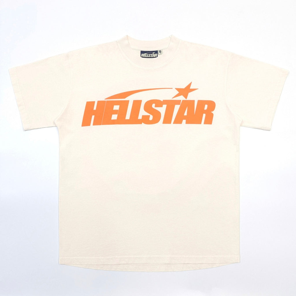Hellstar Classic T-Shirt (Gel Print) 'White/Orange'