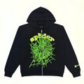 Sp5der Cash OG Web V2 Rhinestone Zip Hoodie