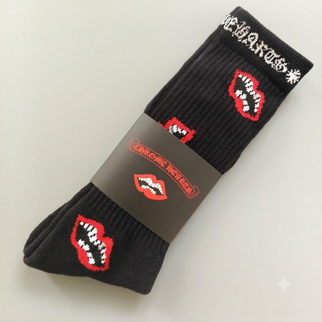 (UPCOMING) chrome socks black