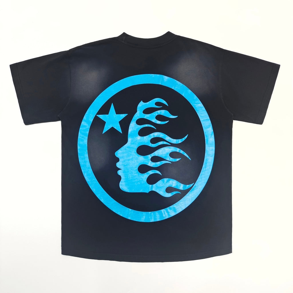 Hellstar Classic T-Shirt (Gel Print) 'Black/Blue'