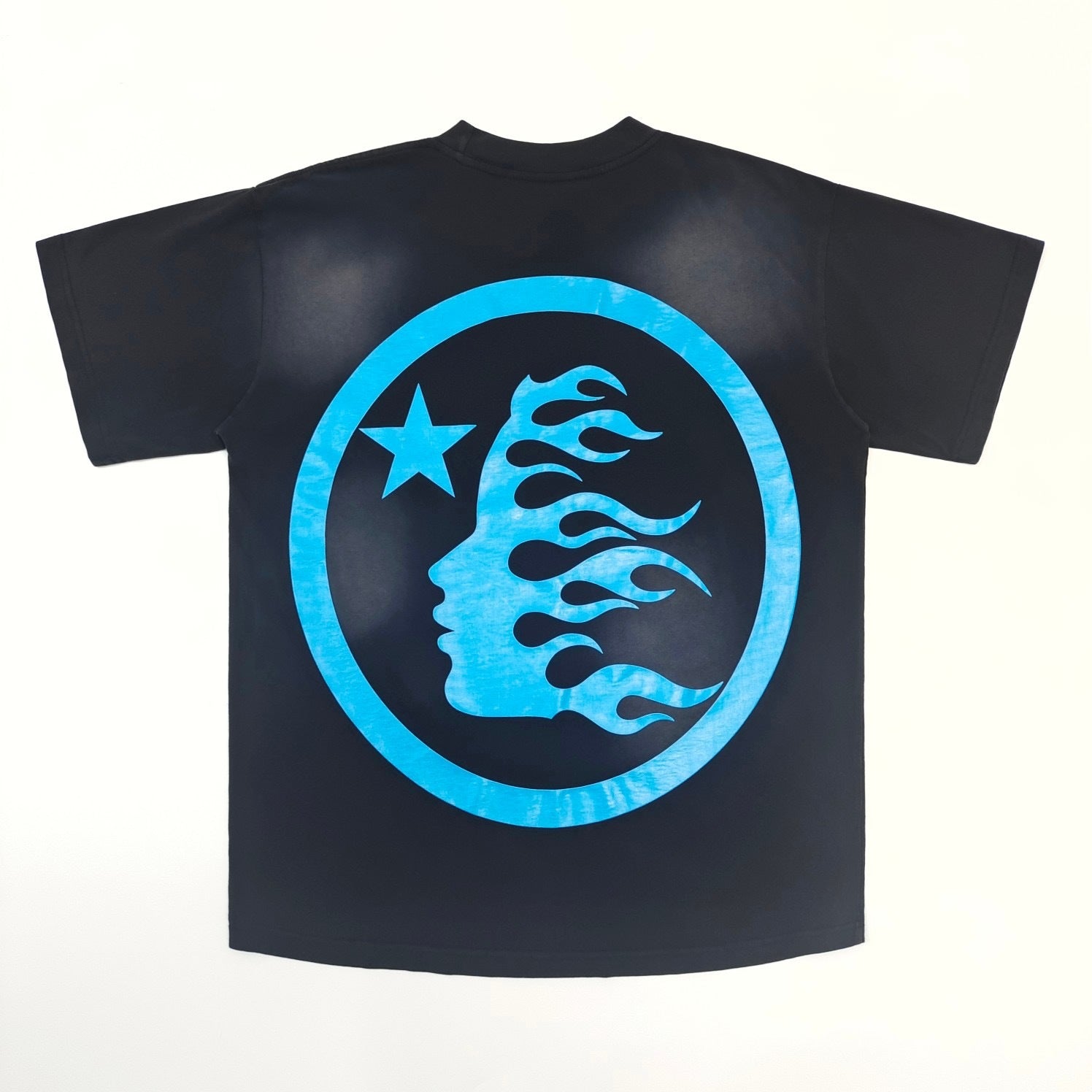 Hellstar Classic T-Shirt (Gel Print) 'Black/Blue'