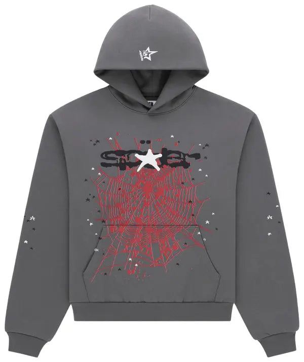 Sp5der Splat Punk Hoodie 'Slate'